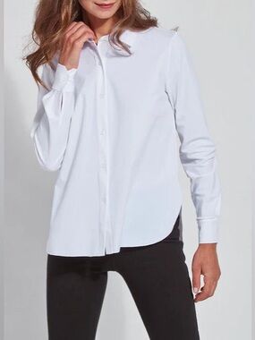 Connie Button Down White - Lysse
